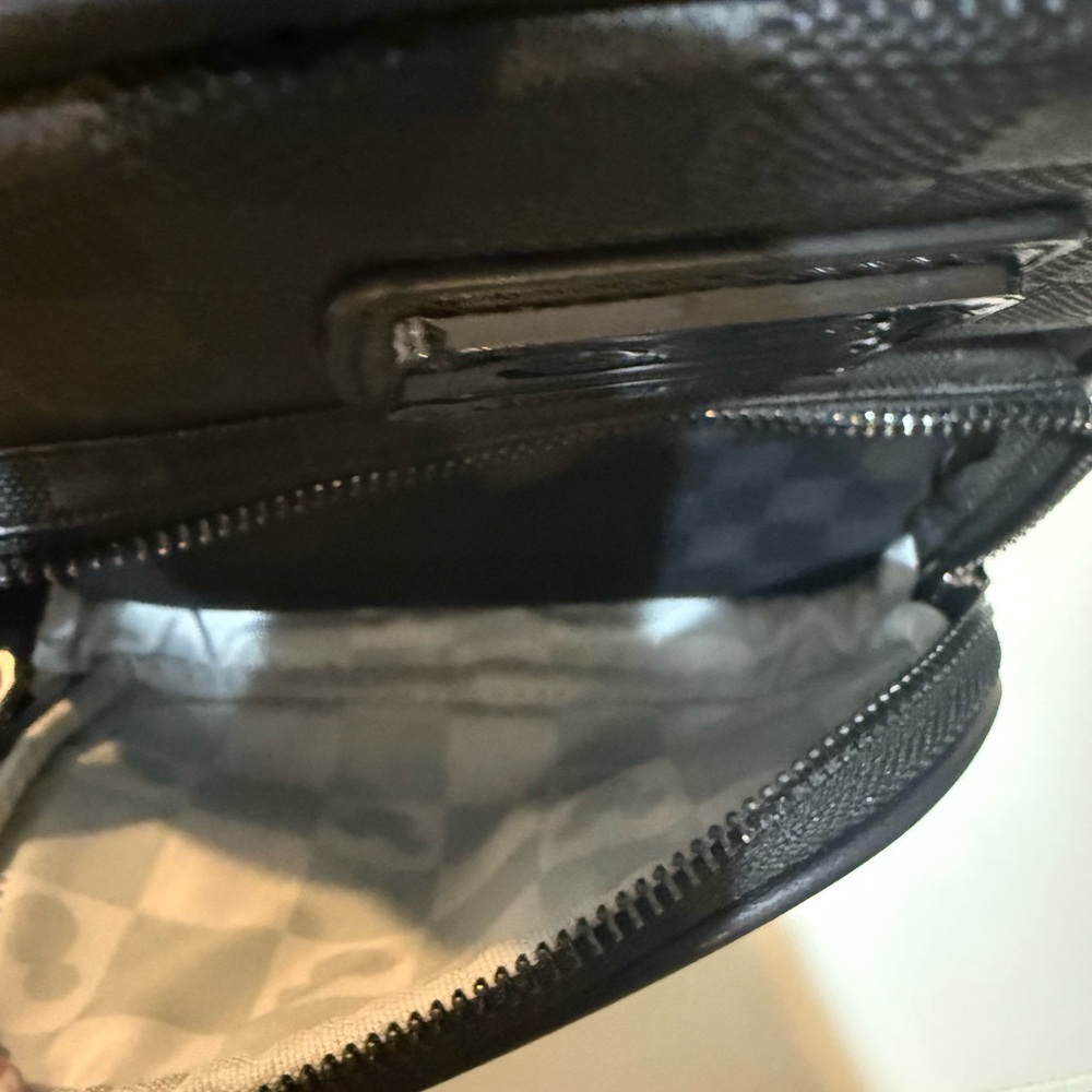 Loungefly Black Checkered Backpack With Ears - image 2